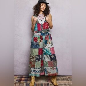PB3 New POL Patchwork Jumpsuit